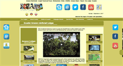 Desktop Screenshot of amazonlodgejungle.com